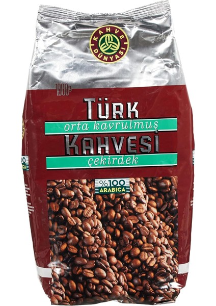 Kahve Dünyası Orta Kavrulmuş Türk Kahvesi Çekirdek, 1kg