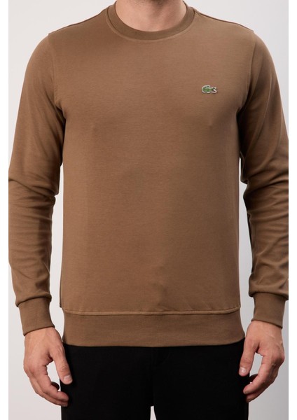 Basıc Kahverengi Bisiklet Yaka Regular Fit