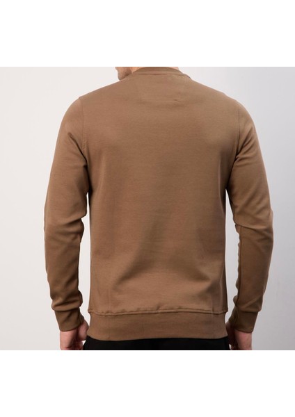 Basıc Kahverengi Bisiklet Yaka Regular Fit fiyatları