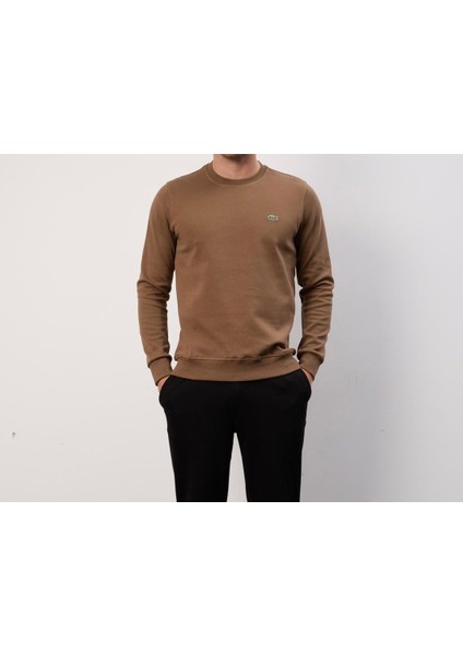 Basıc Kahverengi Bisiklet Yaka Regular Fit modelleri