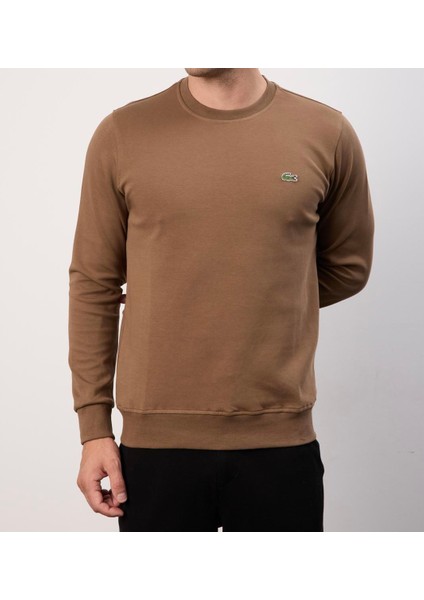 Basıc Kahverengi Bisiklet Yaka Regular Fit indirimleri