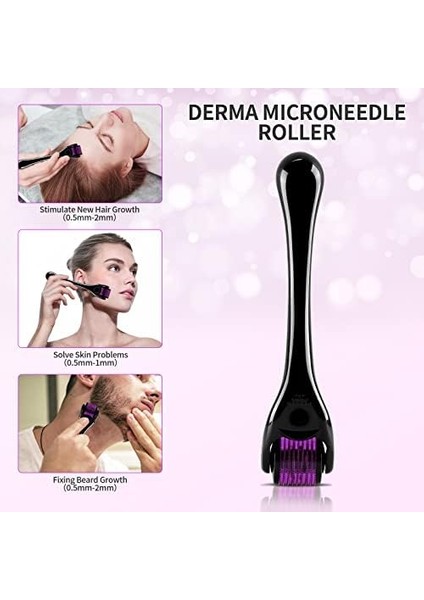Yısemeya Dermaroller 1 mm Iğne 540 Titanyum Mikro Iğne - Cilt Yenileme, Yüz Bakımı, Saç Rejenerasyonu/sakal Büyümesini Uyarır, Saç Dökülmesini Azaltır modelleri