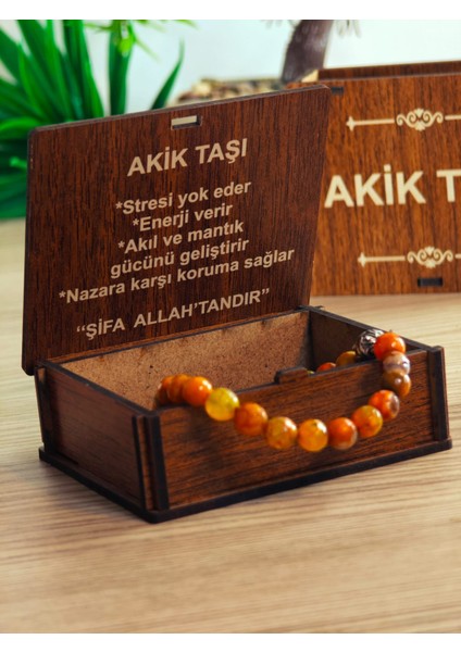 Doğaltaş Bileklik Akik Taşı, Hematit Taşı, Lav Taşı, Şifa Kaynağı Doğaltaş Bileklik