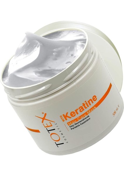 Totex Keratin Saç Bakım Maskesi | Nemlendirici ve Parlaklık Kazandırıcı | Saç Besleyici Tedavi 500 ml fiyatları