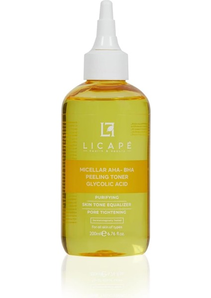 Licape-Micellar Glikolik Asitli Aha-Bha Peeling Tonik 200ML
