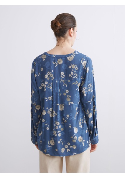 Yeni Sezon Kaçık Yaka Çiçekli Bluz fırsatları