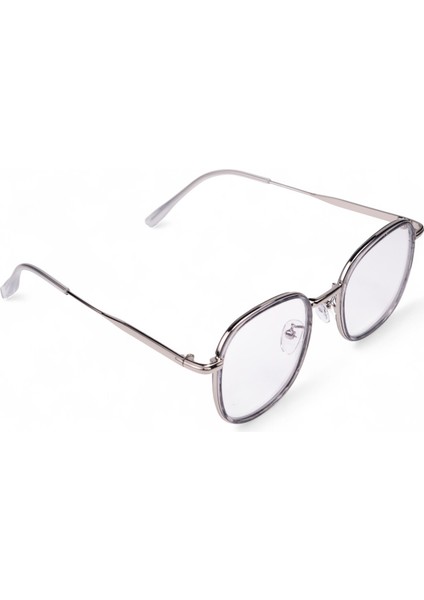 Blue Protect Metal Round Ekran Gözlüğü – Silver Grey fiyatları