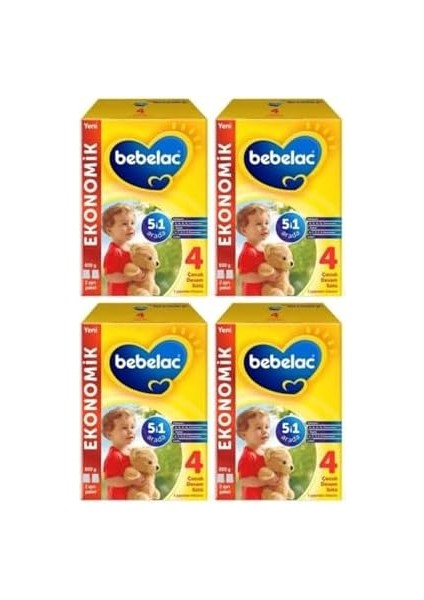 Bebelac 4 Devam Sütü 800 gr 1 Yaş x 4 Adet-Kofre