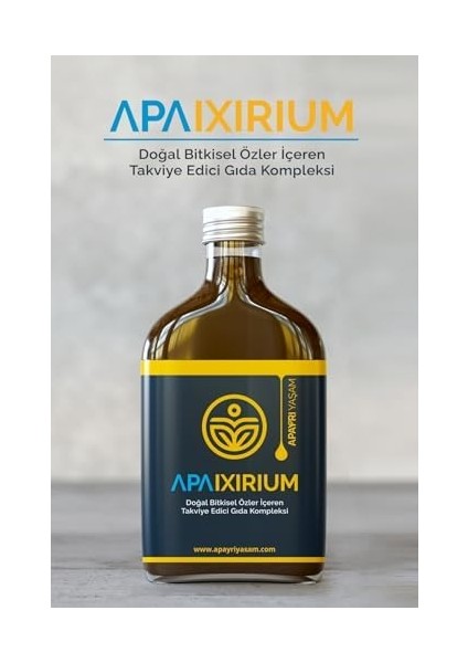 Apayrı Yaşam İXİR200 Bio Şurup KONSANTRESI%100 Bitkisel Iksir Apaixirium 200 ml fiyatları