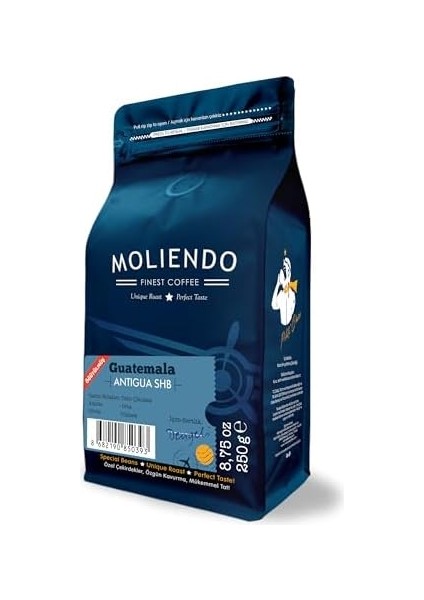 Moliendo Finest Coffee Guatemala Antigua Shb Yöresel Kahve (Öğütülmüş Filtre Kahve) 250 G fiyatları