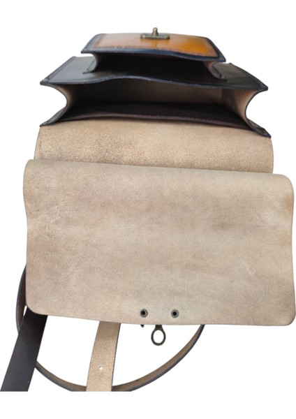 El Yapımı Hakiki Deri Dal Desenli Kadın Sırt Çantası - Vintage Tarz Laptop ve Iş Çantası - Kahverengi Rustik El Işçiliği Geniş Hacimli Model fiyatları