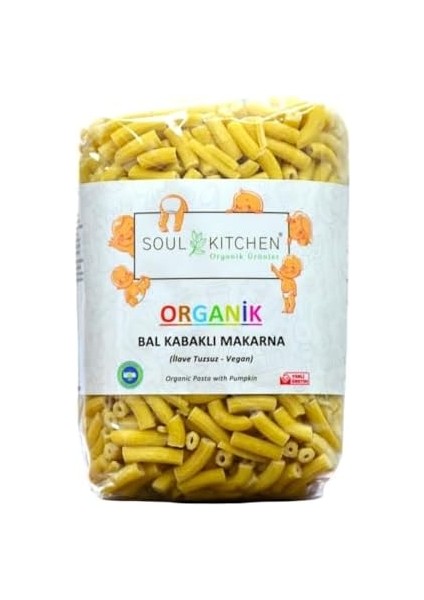 Soul Kitchen Organik Bal Kabaklı Makarna 330 gr (Ilave Tuzsuz) (Vegan) fiyatları