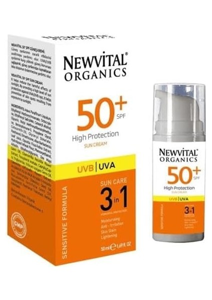 Rc Farma Newvital Spf 50 + Güneş Kremi 50 ml