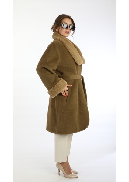 Ithal Angora Diz Üstü Manto modelleri