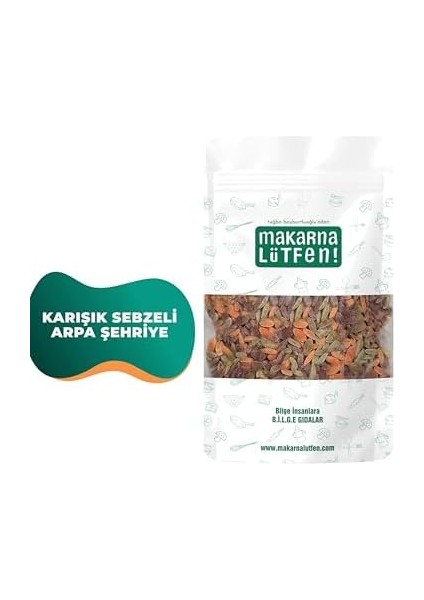Makarna Lütfen! Karışık Sebzeli Arpa Şehriye +8 Ay, 250 gr