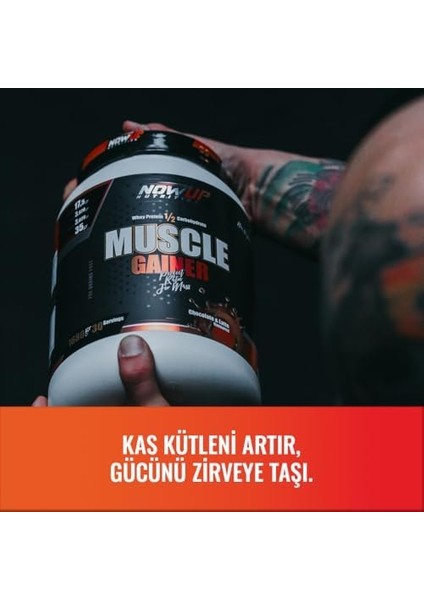 Nowup Nutrıtıon Muscle Gainer 1680 gr | Çikolata & Latte Aromalı | Yüksek Kalorili Protein ve Karbonhidrat Desteği fiyatları