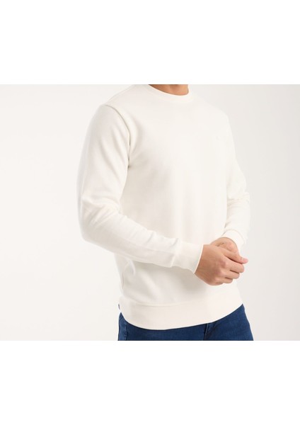 Bisiklet Yaka Beyaz Regular Fit Uzun Kol Paris Arma modelleri