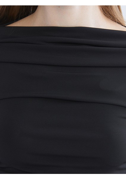 Yeni Sezon Kayık Yaka Büzgülü Bluz modelleri