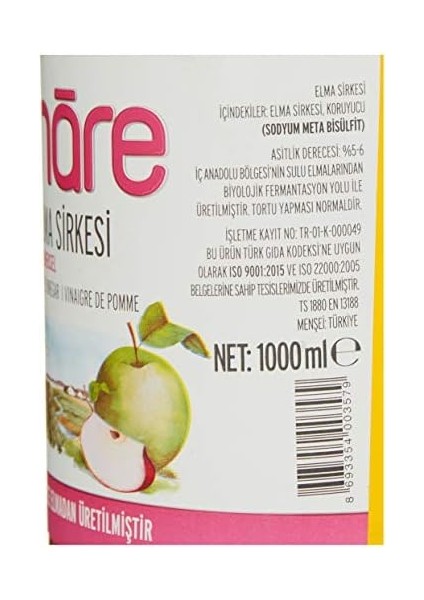 Doğanay Nare Elma Sirkesi, 1 Lt fiyatları
