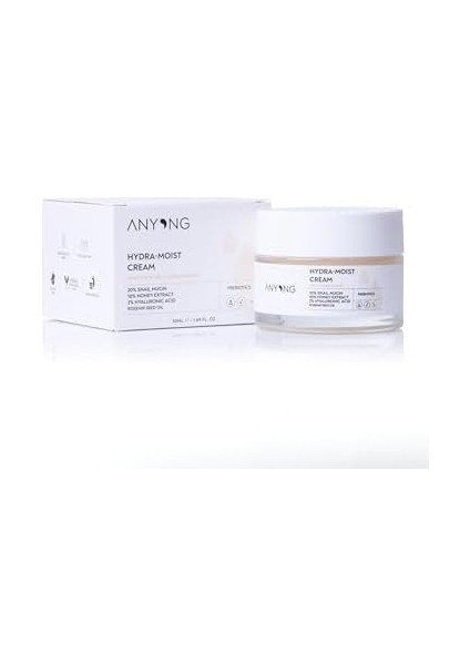 Anyong Salyangoz Özlü Yoğun Nemlendirici ve Besleyici Krem 50 ml (%20 Salyangoz Özü & Hyalüronik Asit) fiyatları