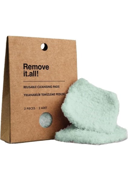 Görkito Remove It.all! Yıkanabilir Temizleme Pedleri 2 Adet Reusable Cleansing Pads 2 Pieces