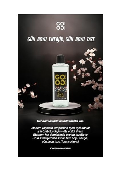 Gogo Fresh Blossom Kolonya 250ML Cam Şişe modelleri