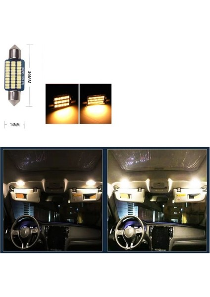 1xadet Sofit Warm Whıte 36MM LED Ampul 30 LED Sıcak Beyaz fiyatları