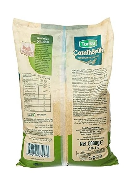 Torku Çatalhöyük Köftelik Bulgur 5000 Gr.