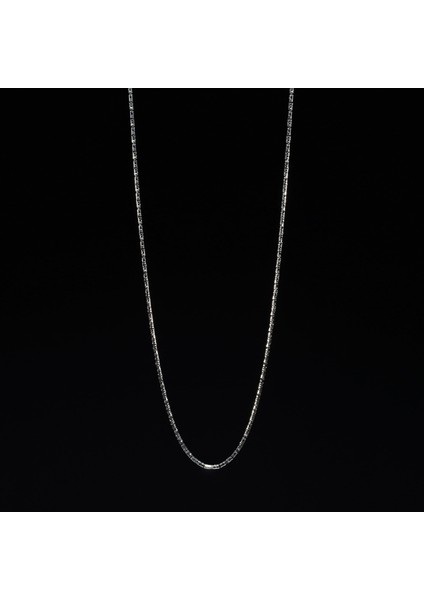 80 Mikron Oksitli Yuvarlak Kral Gümüş Zincir indirimleri