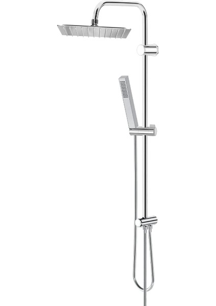 | Valtemo Full Krom Tepe Duş Seti - Kare Dikdörtgen Tasarım - Modern Görünüm fiyatları