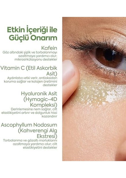 Clasycare Radiant Göz Çevresi Serumu – Kafein Göz Serumu – Hyaluronik Asit ve C Vitamini ile Göz Altı Morlukları, Şişlik ve Ince Çizgilere Karşı Etkili – Tüm Cilt Tipleri Için, 50 ml