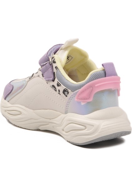 Lila Leopar Desenli Cırtlı Hafifi Kız Çocuk Spor Ayakkabı Toti Cilt F fırsatları