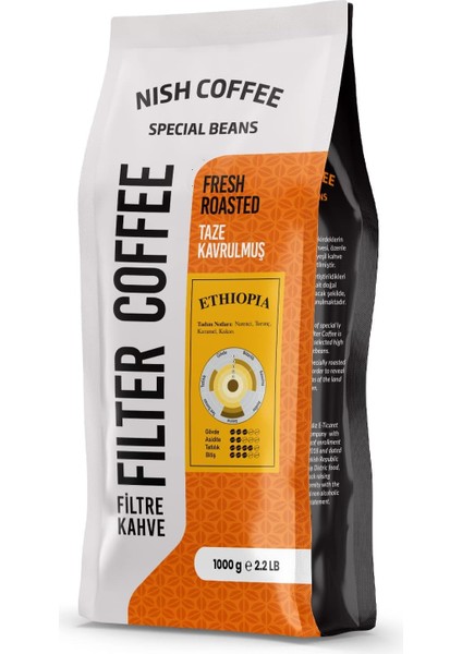 Nish Kahve Filtre Kahve Ethiopia 1 kg modelleri