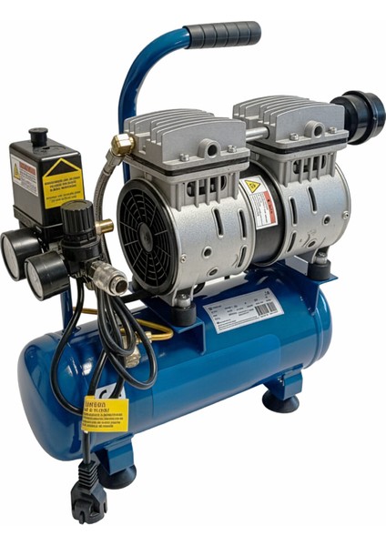 Yağsız FACEWS06 Sessiz Kompakt Kolay Taşınabilir Tekerleksiz Hava Kompresörü 6 Litre fiyatları