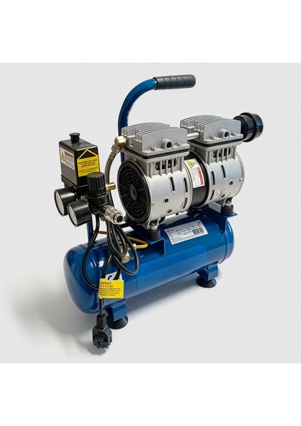 Yağsız FACEWS06 Sessiz Kompakt Kolay Taşınabilir Tekerleksiz Hava Kompresörü 6 Litre fırsatları