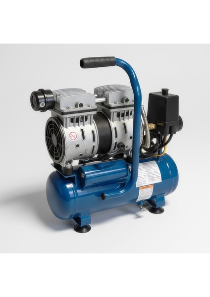 Yağsız FACEWS06 Sessiz Kompakt Kolay Taşınabilir Tekerleksiz Hava Kompresörü 6 Litre indirimleri