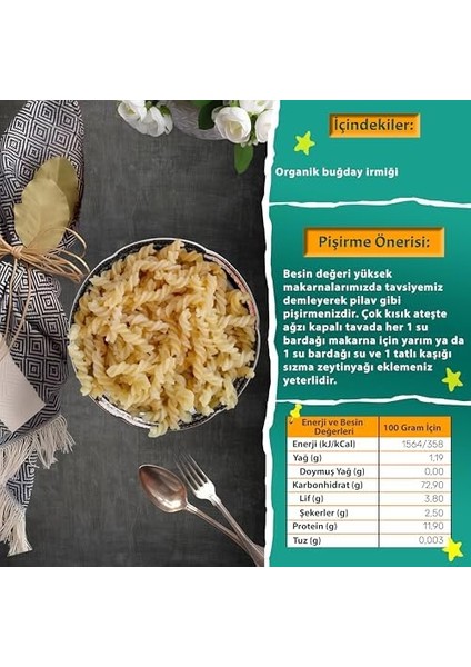 Makarna Lütfen! Organik Makarna 200 G modelleri