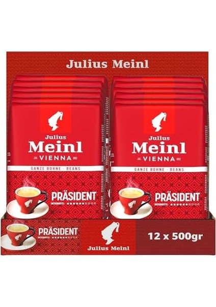 Julius Meinl President Çekirdek Kahve, 500 G x 12 Adet fiyatları
