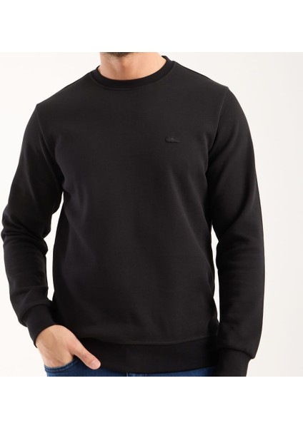 Basıc Siyah Bisiklet Yaka Regular Fit Paris Arma fırsatları