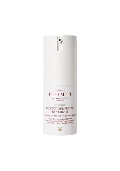 Cosmed Yaşlanma ve Kırışıklık Karşıtı Peptitli Aydınlatıcı Göz Kremi - Matrixyl 3000, Argireline, C Vitamini