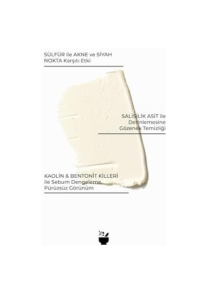 Cosmed Siyah Nokta Karşıtı Salisilik Asit ve Sülfür Içerikli Kil Maskesi