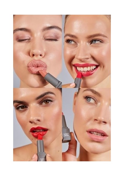Alıx Avıen Uzun Süre Kalıcı Yoğun Renk Veren Nemlendirici Parlak Ruj - Glossy Lipstick 323 Ruby Red
