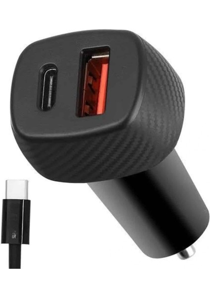 Araç Içi Şarj Cihazı 38W Güç Kapasiteli Type-C Girişli Araba Çakmaklık fırsatları