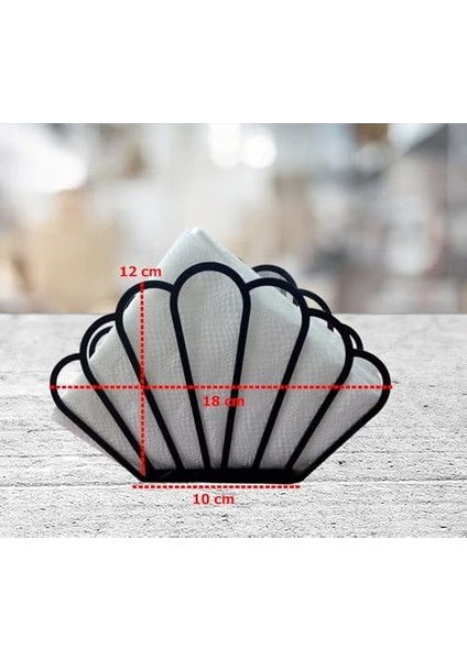 Peçetelik Taç Mat Siyah modelleri