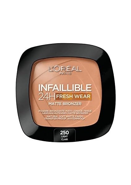 L'oréal Parıs Infaillible 24H Fresh Wear Soft Matte Bronzer 250 Light modelleri
