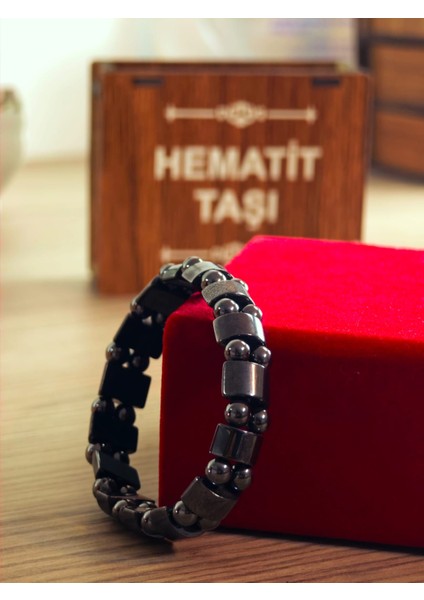 Doğaltaş Bileklik Akik Taşı, Hematit Taşı, Lav Taşı, Şifa Kaynağı Doğaltaş Bileklik