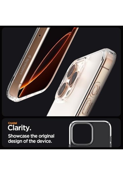 16 Pro Ince Kılıf Ultra Sararma Karşıtı Duraclear™ Hava Kanalı Teknolojisi™ Askeri Sınıf Koruma Frost Clear Mat Kapak - ACS08122 modelleri