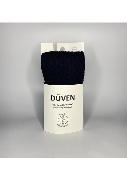 Carina Cotton Pamuklu Desenli Siyah Kadın Külotlu Çorap modelleri