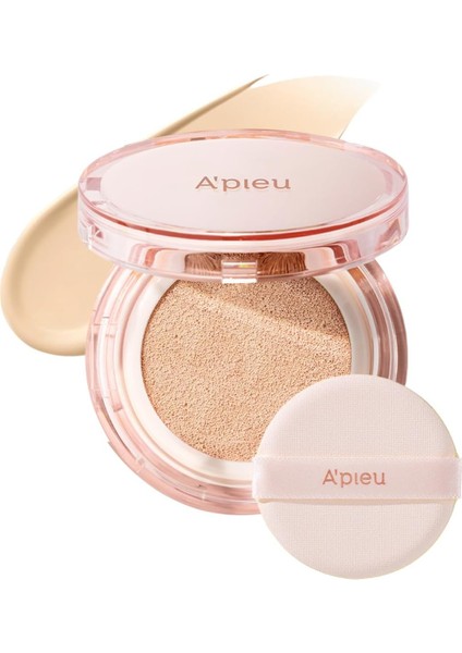 Mıssha 24 Saat Kalıcı Esans Içeren Nemlendirici Cushion A'pıeu Waterlock Cushion 21N SPF50 Pa