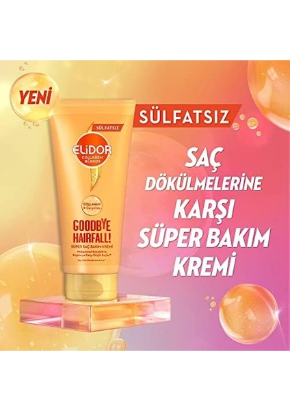Elidor Collagen Blends Sülfatsız Süper Saç Bakım Kremi Goodbye Hairfall Saç Dökülmelerine Karşı 170 ml fiyatları